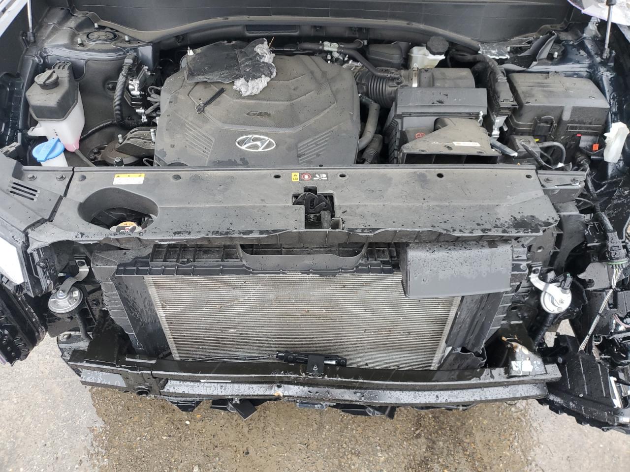 2023 Hyundai Palisade VIN KM8R7DGE2PU625820 Copart auction photo, front end damage thumbnail 12