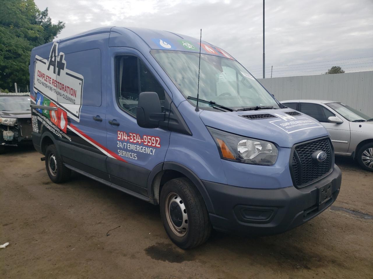 2023 Ford Transit VIN 1FTBR1C85PKA21124 Copart auction photo, all over damage thumbnail 4