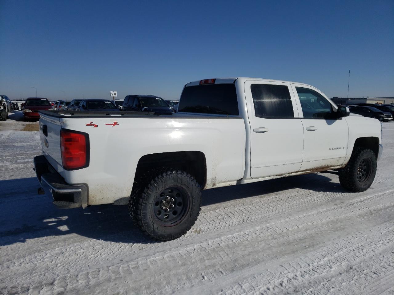 2018 Chevrolet Silverado VIN 3GCUKREC0JG532851 Copart auction photo, mechanical / front end damage thumbnail 4