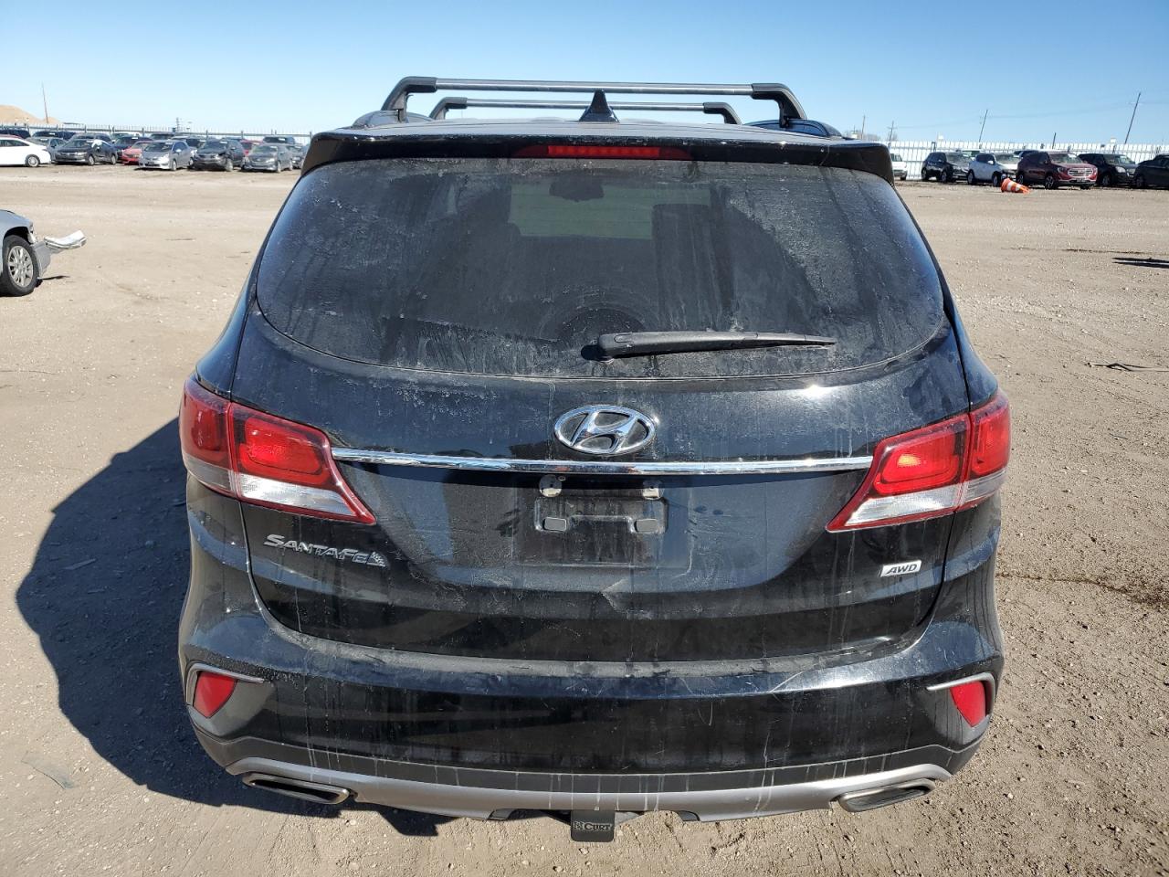 2017 Hyundai Santa Fe VIN KM8SMDHF4HU188017 Copart auction photo, front end / side damage thumbnail 6