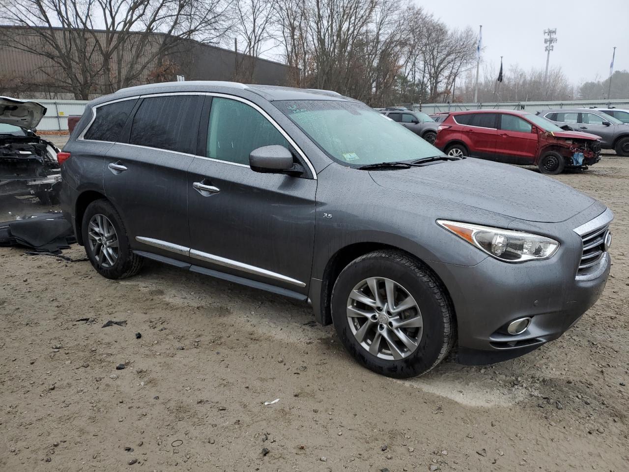 2015 Infiniti QX60 VIN 5N1AL0MM0FC522249 Copart auction photo, side damage thumbnail 4