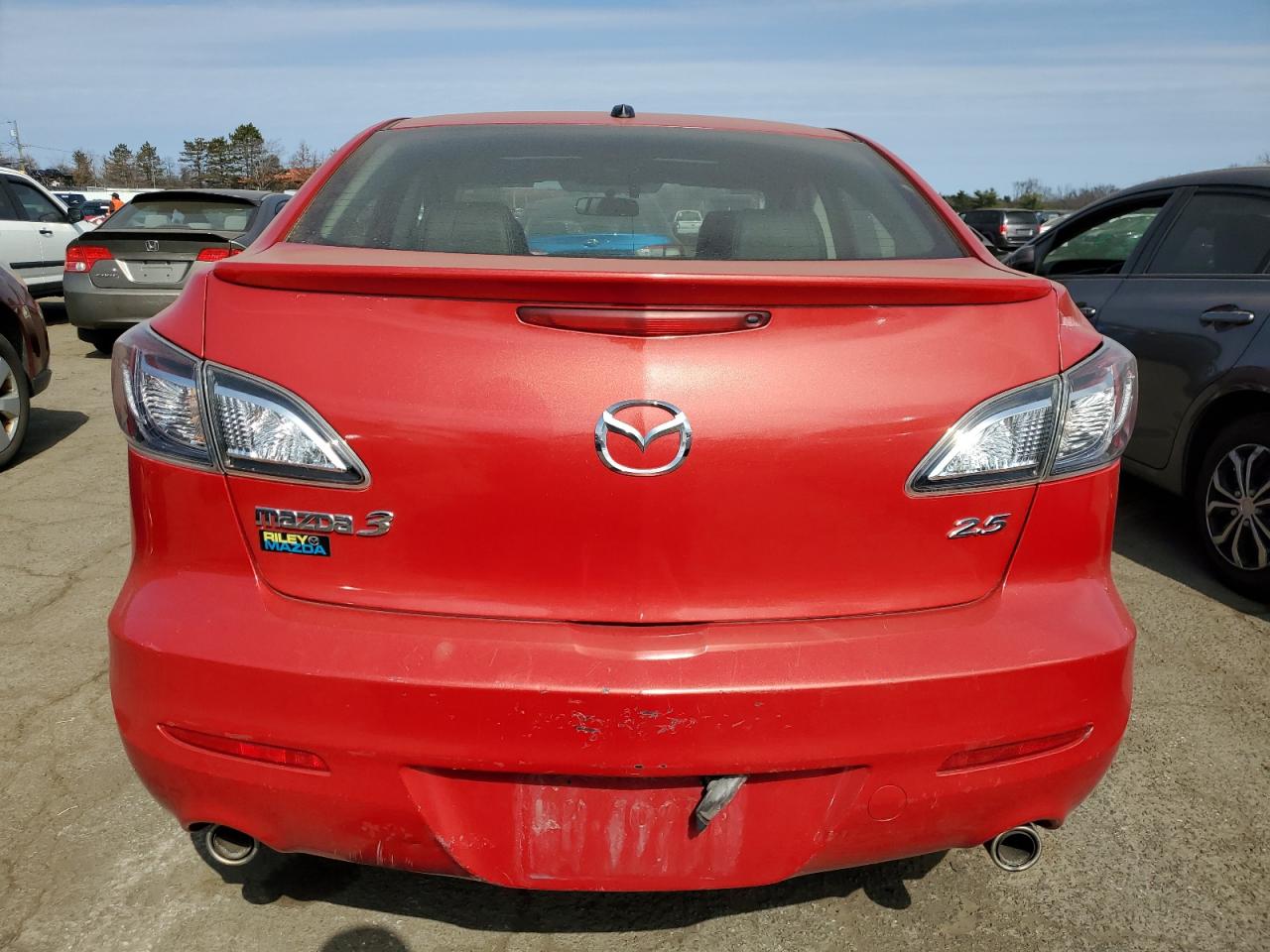 2013 Mazda 3 VIN JM1BL1W9XD1783498 Copart auction photo, side / minor dent/scratches damage thumbnail 6