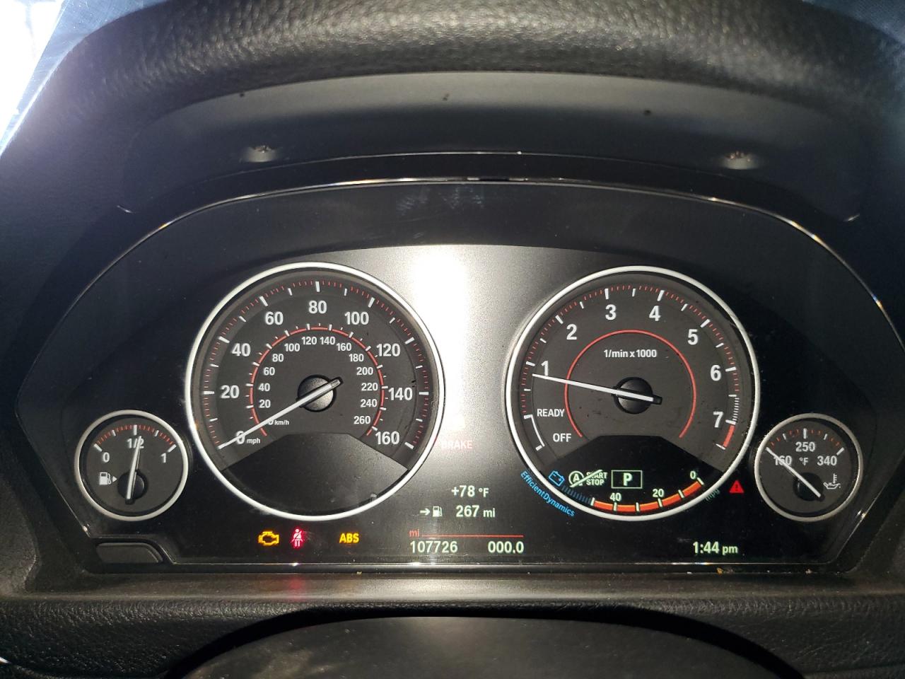 2015 BMW 3er VIN WBA3A5G55FNS84713 Copart auction photo, side / front end damage thumbnail 9
