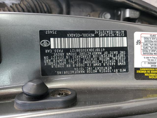 2005 Toyota Camry VIN 4T1BF30KX5U598121 Copart auction photo, front end damage thumbnail 12