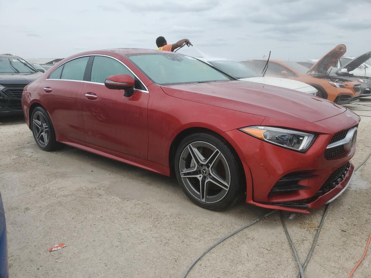 2021 Mercedes-Benz CLC-klasse VIN W1K2J5KBXMA085937 Copart auction photo, water/flood damage thumbnail 4