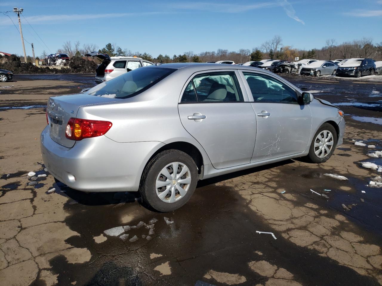2010 Toyota Corolla VIN 2T1BU4EE1AC279796 Copart auction photo, side / front end damage thumbnail 3