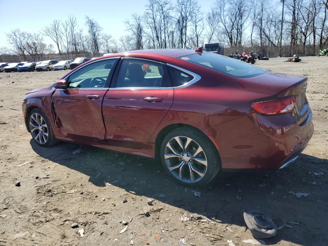 2016 Chrysler 200 VIN 1C3CCCCG2GN135402 Copart auction photo, side damage thumbnail 2