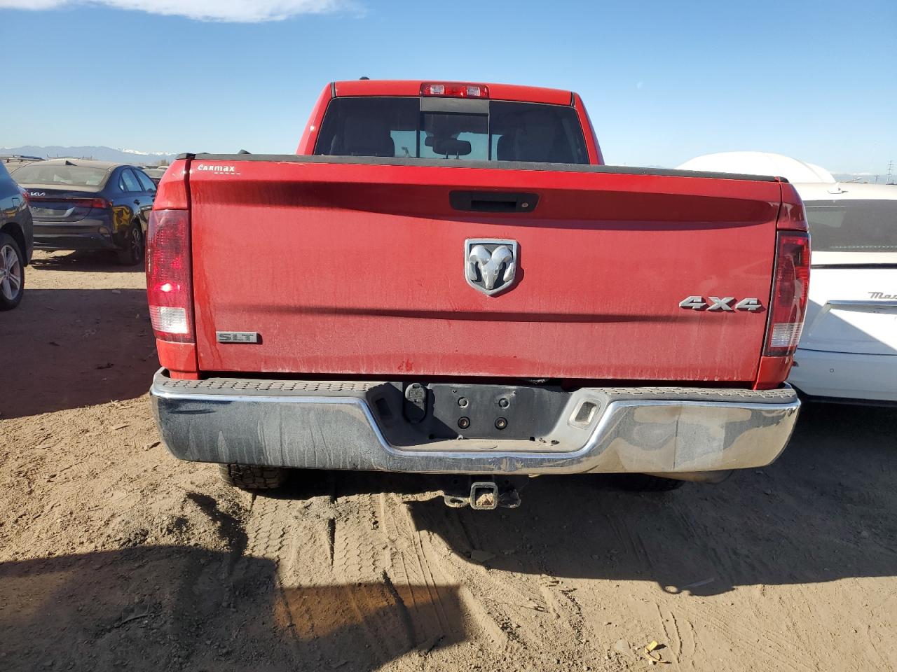2013 RAM 1500 VIN 1C6RR7GTXDS609670 Copart auction photo, front end / side damage thumbnail 6