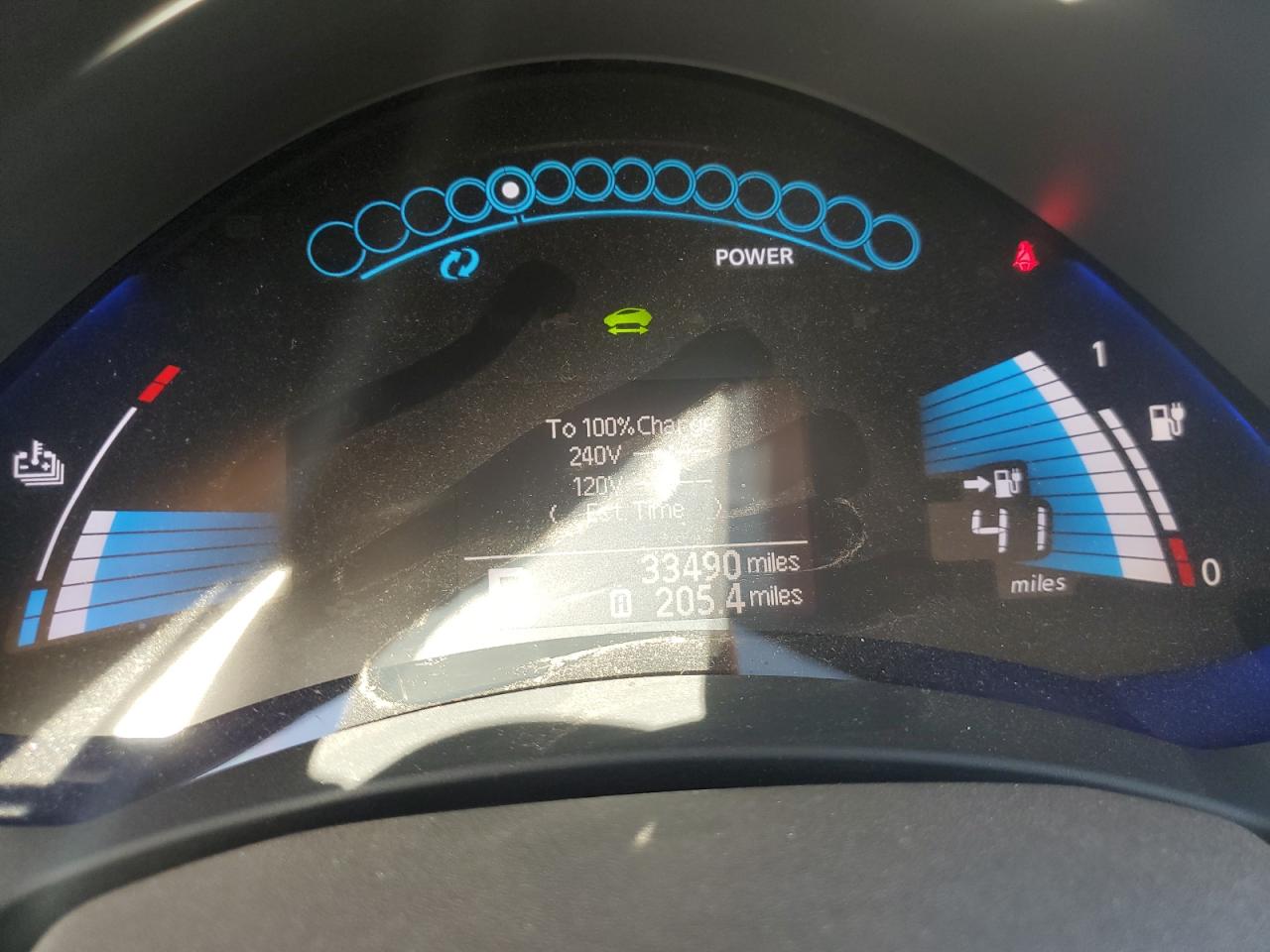 2012 Nissan Leaf VIN JN1AZ0CP1CT026583 Copart auction photo, normal wear damage thumbnail 9