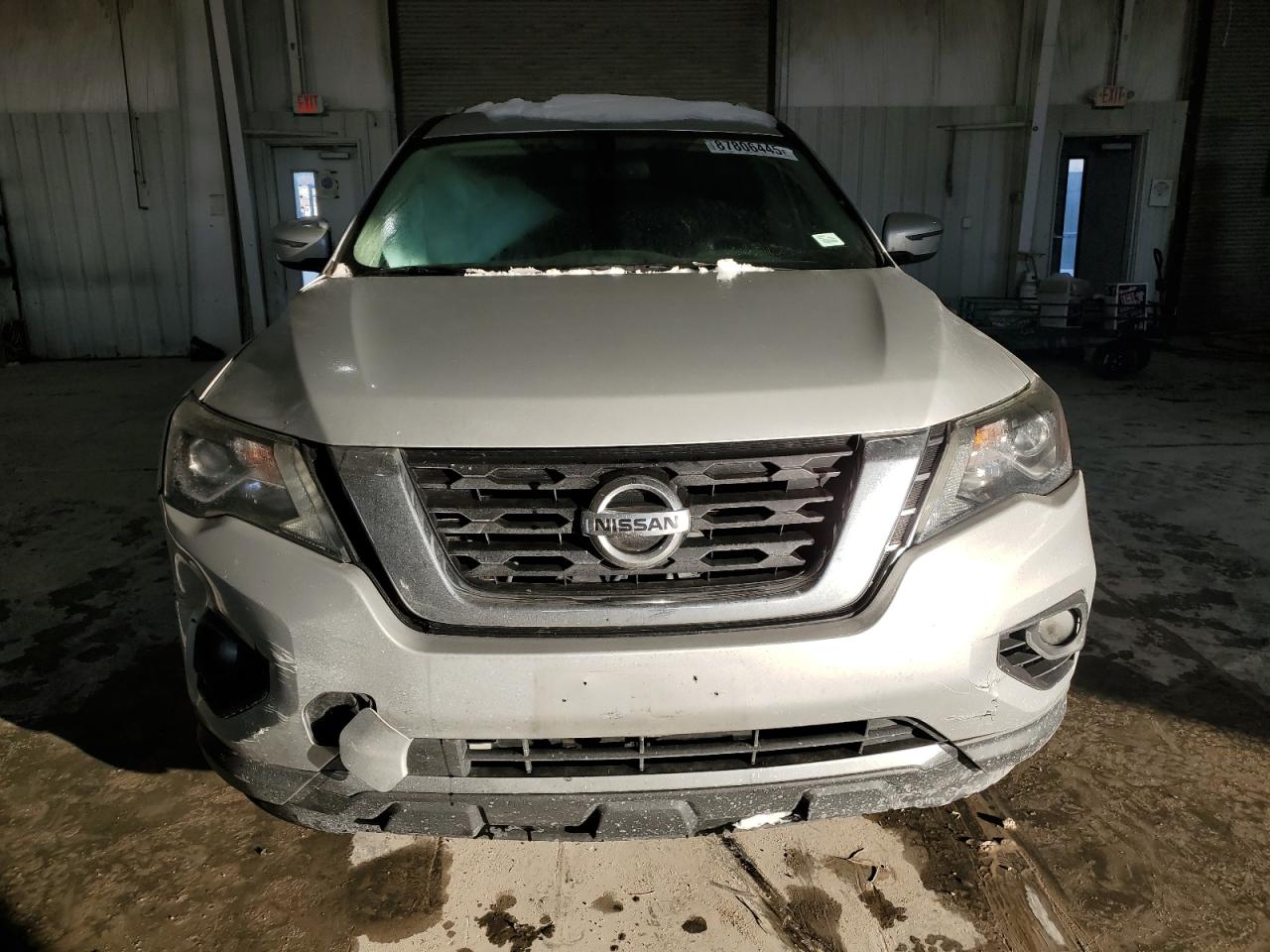 2019 Nissan Pathfinder VIN 5N1DR2MM1KC580582 Copart auction photo, front end / side damage thumbnail 5