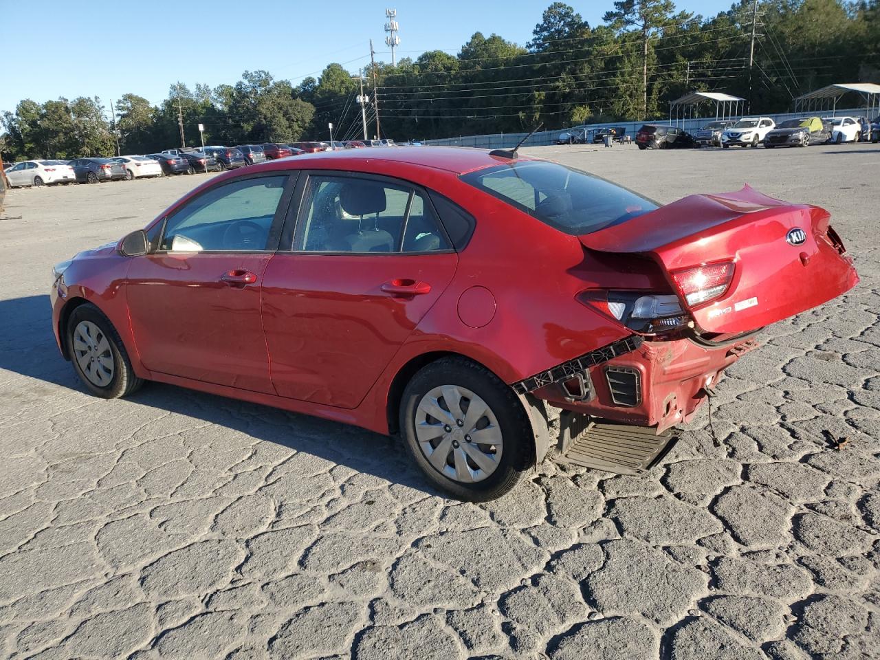 2018 KIA Rio VIN 3KPA24AB3JE057713 Copart auction photo, rear end damage thumbnail 2