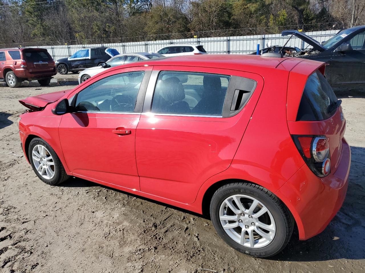 2015 Chevrolet Sonic VIN 1G1JD6SB5F4180726 Copart auction photo, front end / side damage thumbnail 2