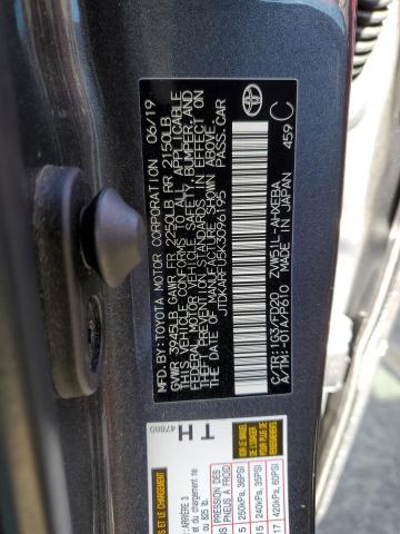 2019 Toyota Prius VIN JTDKARFU5K3096195 Copart auction photo, all over damage thumbnail 12