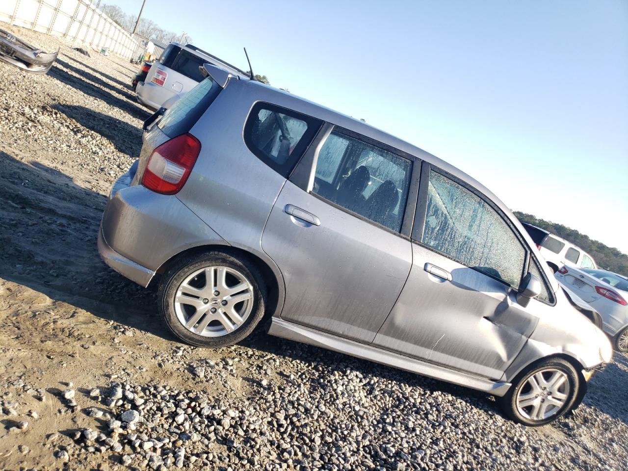 2008 Honda Fit VIN JHMGD38668S055208 Copart auction photo, front end / side damage thumbnail 3
