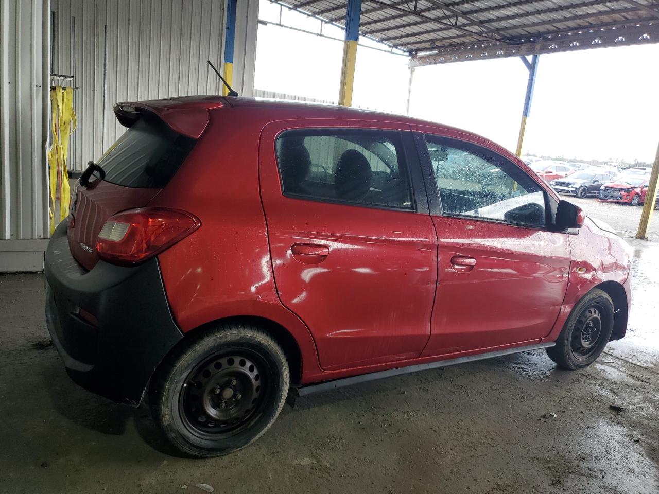 2017 Mitsubishi Mirage VIN ML32A3HJ5HH009362 Copart auction photo, front end / side damage thumbnail 3