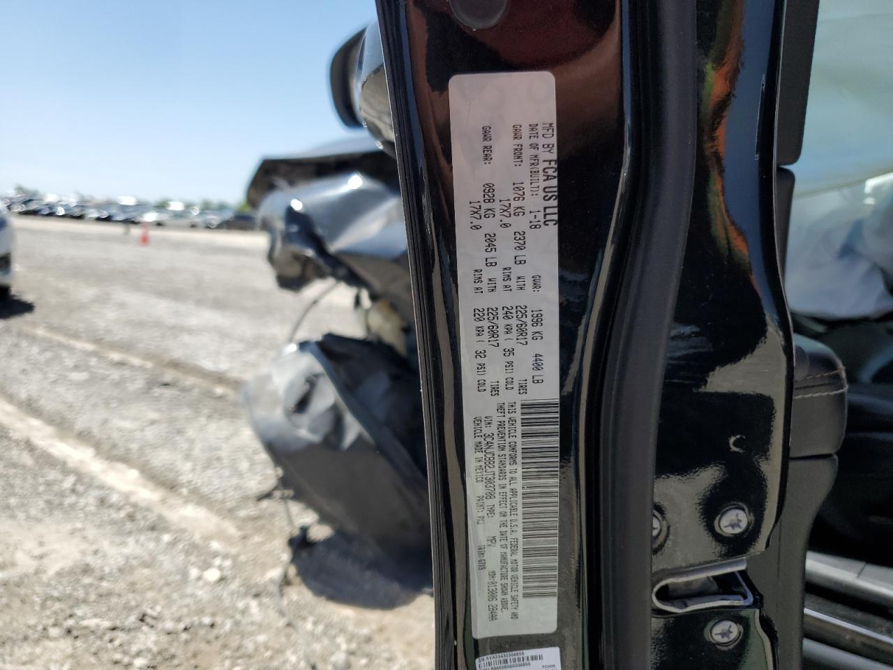 2018 Jeep Compass VIN 3C4NJCBB2JT303708 Copart auction photo, all over damage thumbnail 12