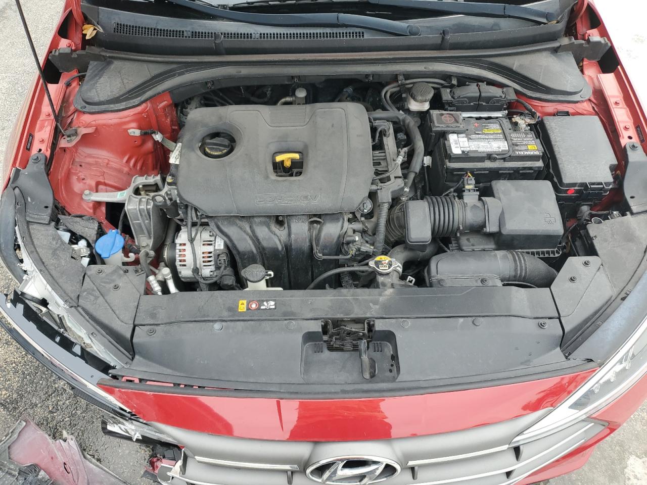2020 Hyundai Elantra VIN 5NPD84LF1LH513508 Copart auction photo, front end / side damage thumbnail 11