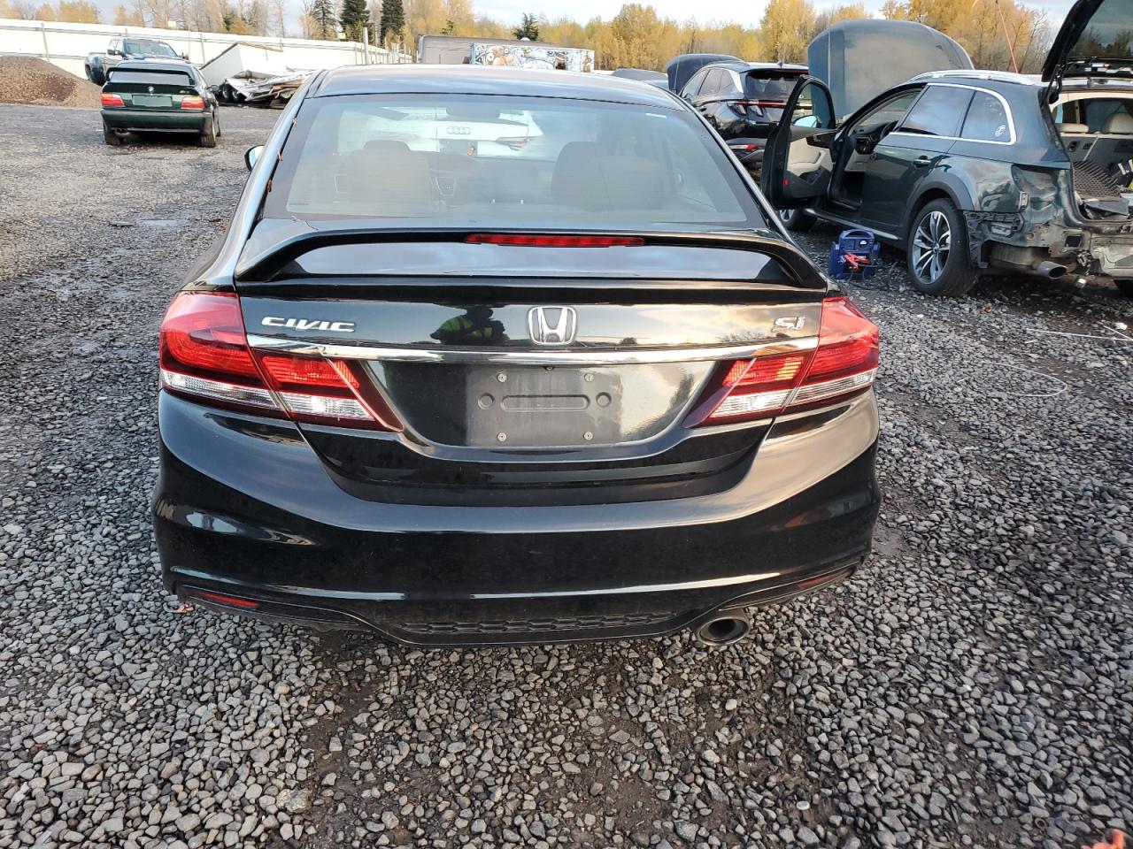2015 Honda Civic VIN 2HGFB6E55FH708228 Copart auction photo, front end damage thumbnail 6