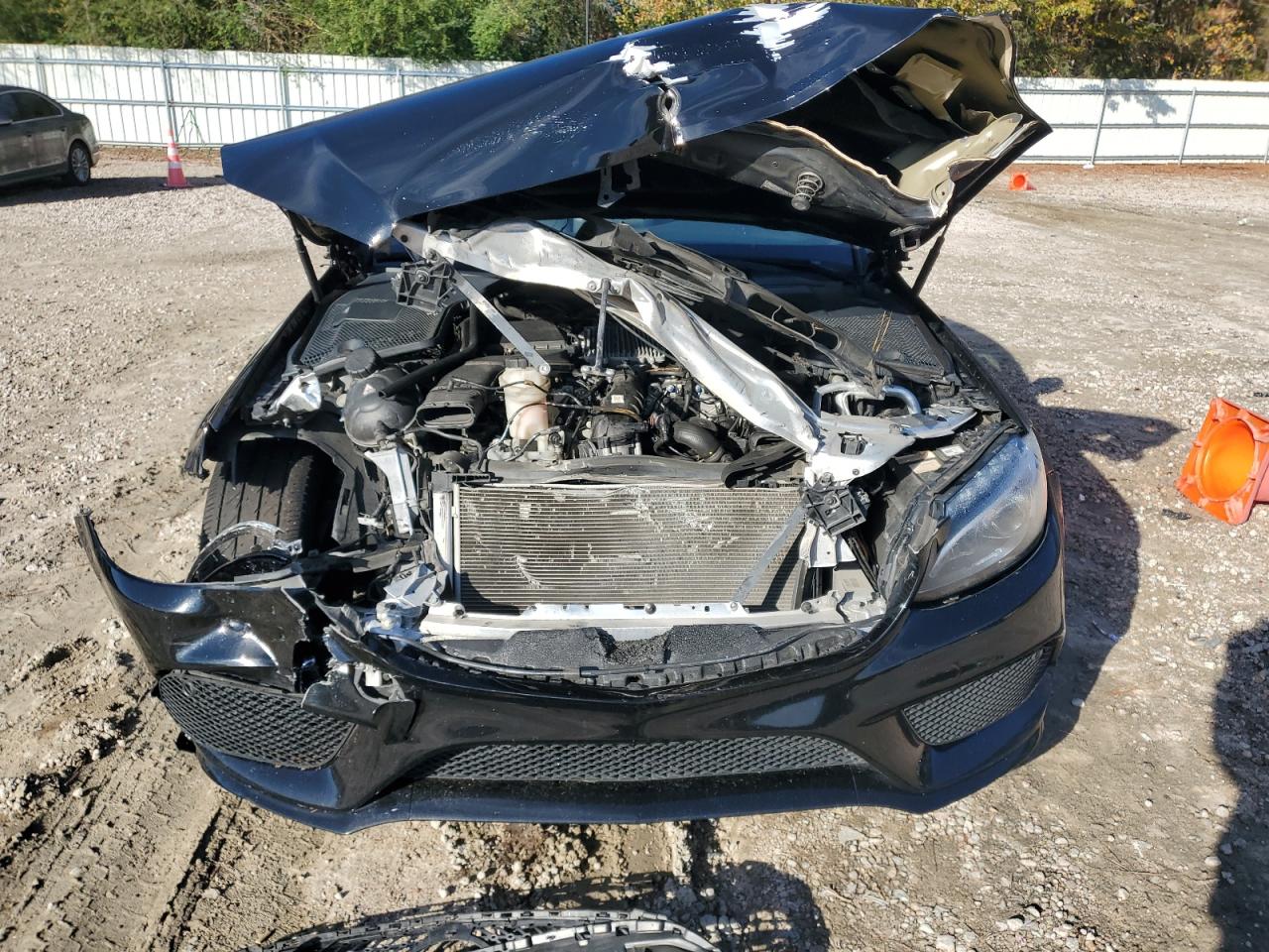2017 Mercedes-Benz C-klasse VIN WDDWJ6EB1HF441476 Copart auction photo, front end damage thumbnail 5