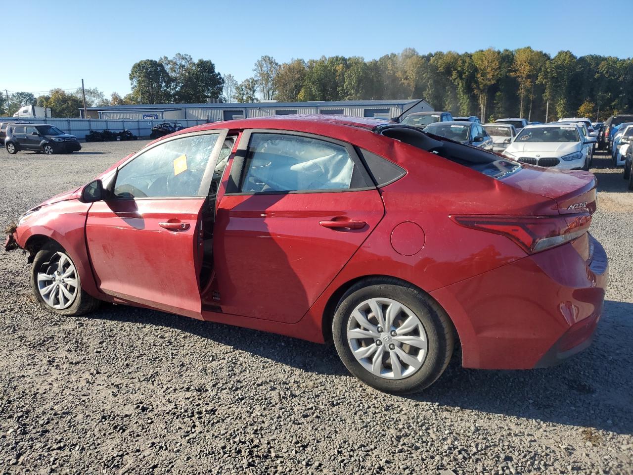 2020 Hyundai Accent VIN 3KPC24A68LE104071 Copart auction photo, all over damage thumbnail 2