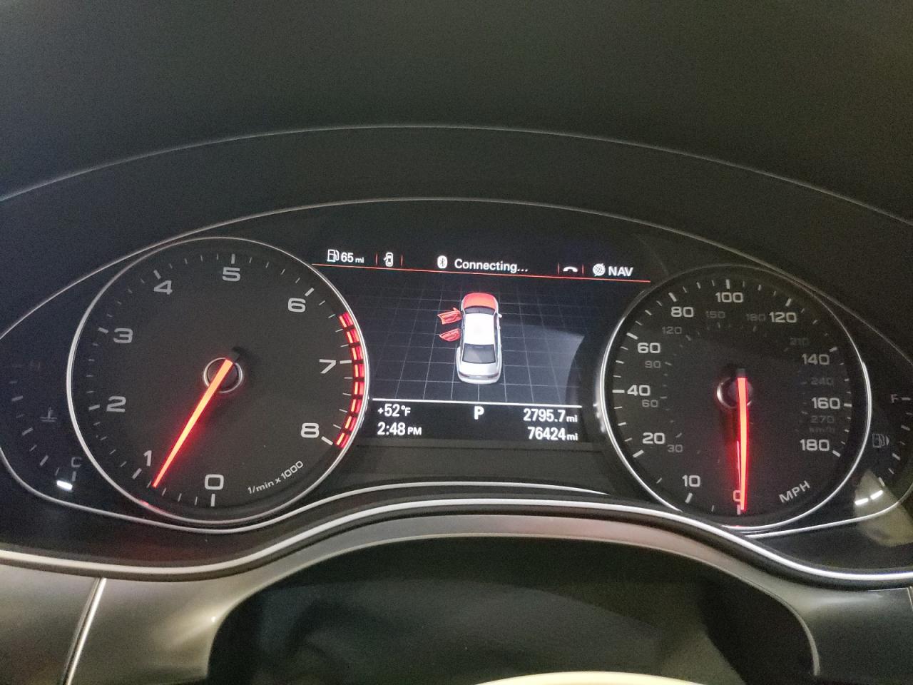 2014 Audi A6 VIN WAUHGAFC5EN057890 Copart auction photo, front end damage thumbnail 9