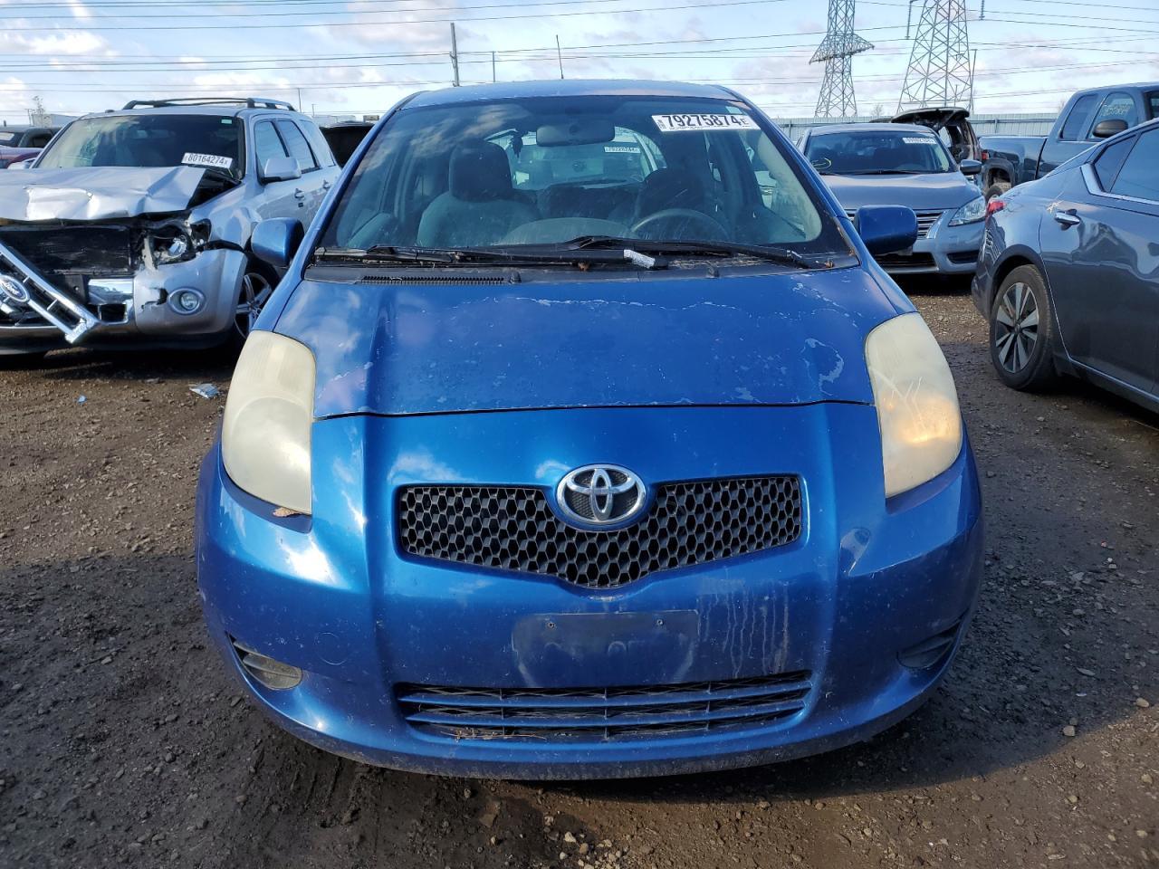 2007 Toyota Yaris VIN JTDJT923775096133 Copart auction photo, rear end / front end damage thumbnail 5