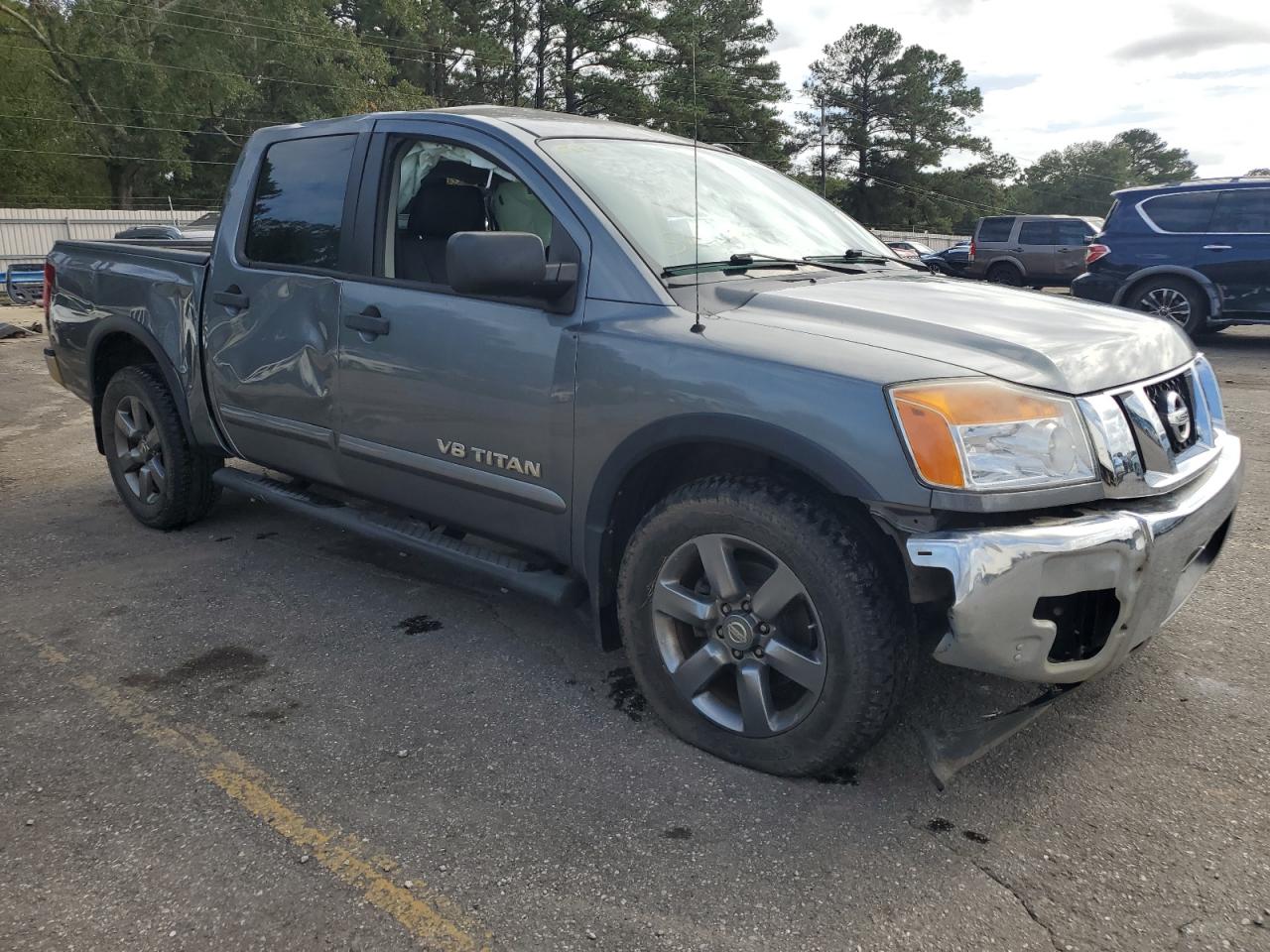 2015 Nissan Titan VIN 1N6BA0ED3FN511065 Copart auction photo, rollover damage thumbnail 4