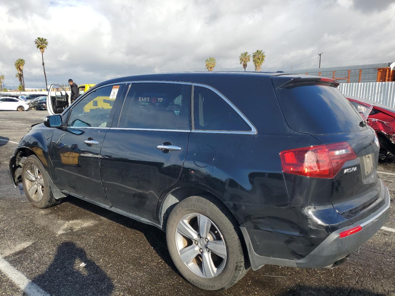 2012 Acura MDX VIN 2HNYD2H27CH538374 Copart auction photo, front end / side damage thumbnail 2