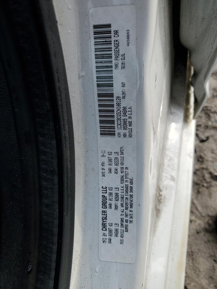 2012 Chrysler 200 VIN 1C3CCBCG5CN108120 Copart auction photo, side / minor dent/scratches damage thumbnail 12