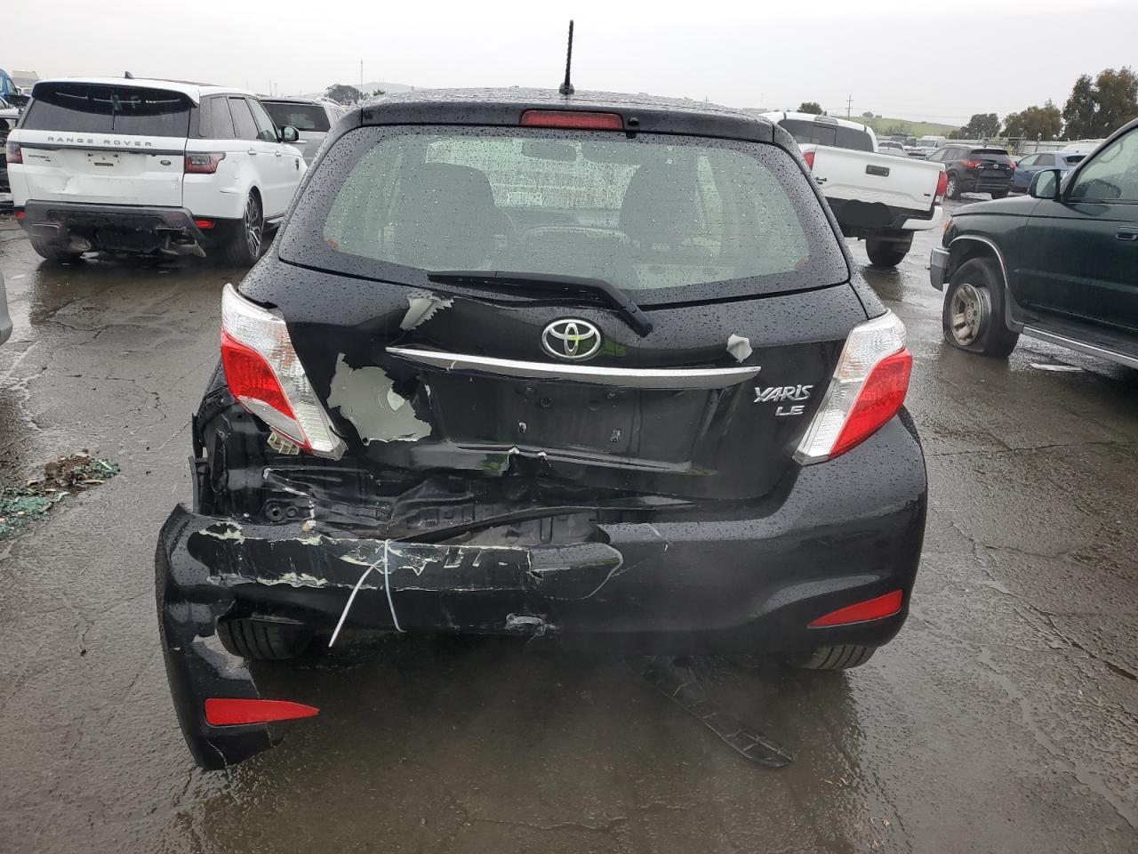 2013 Toyota Yaris VIN JTDKTUD33DD567989 Copart auction photo, all over damage thumbnail 6