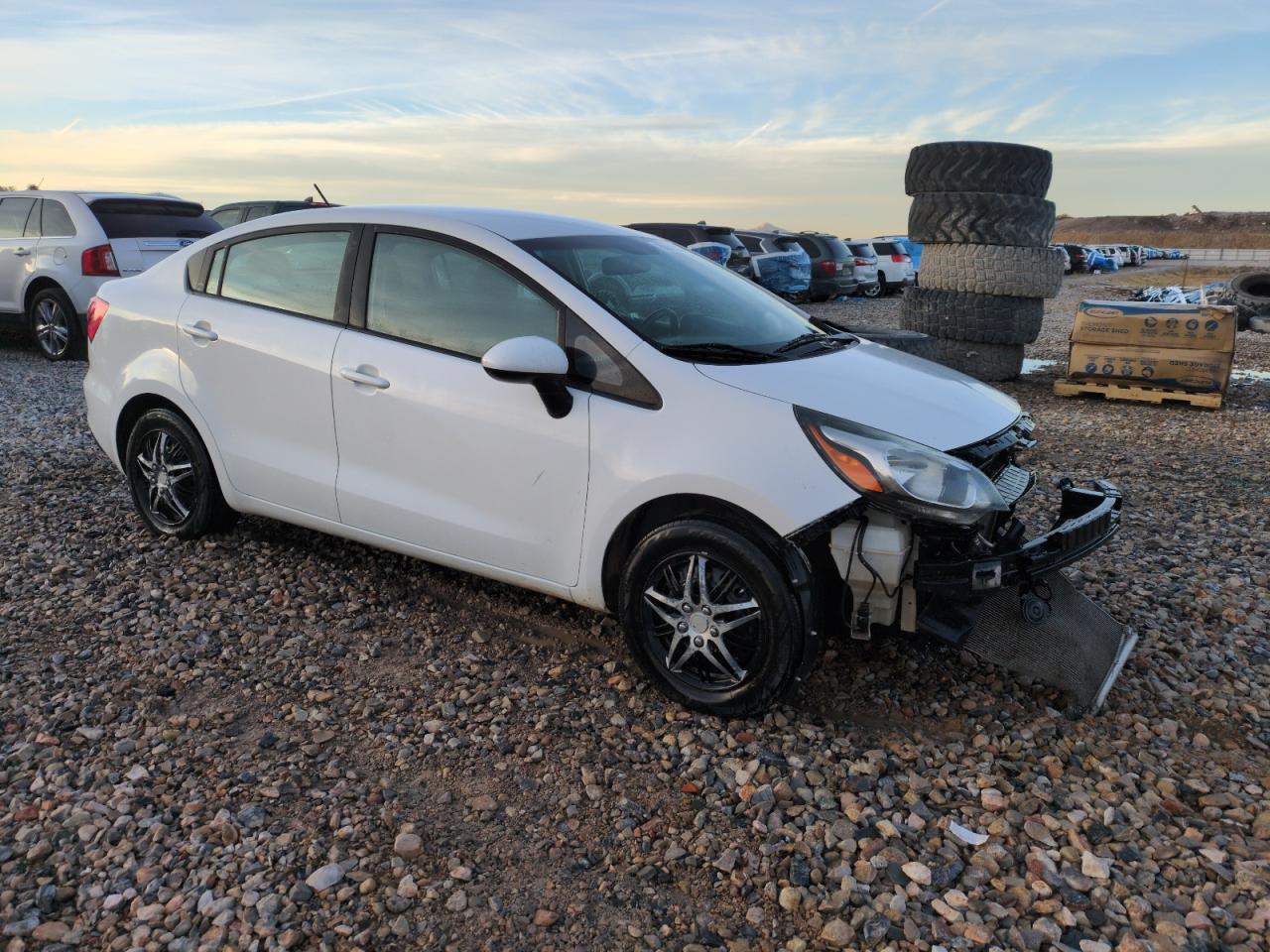 2017 KIA Rio VIN KNADM4A30H6071839 Copart auction photo, front end damage thumbnail 4
