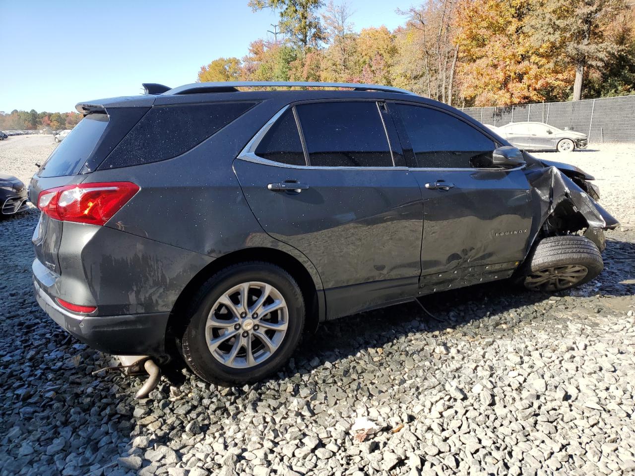 2019 Chevrolet Equinox VIN 3GNAXUEV2KS611923 Copart auction photo, undercarriage / front end damage thumbnail 3