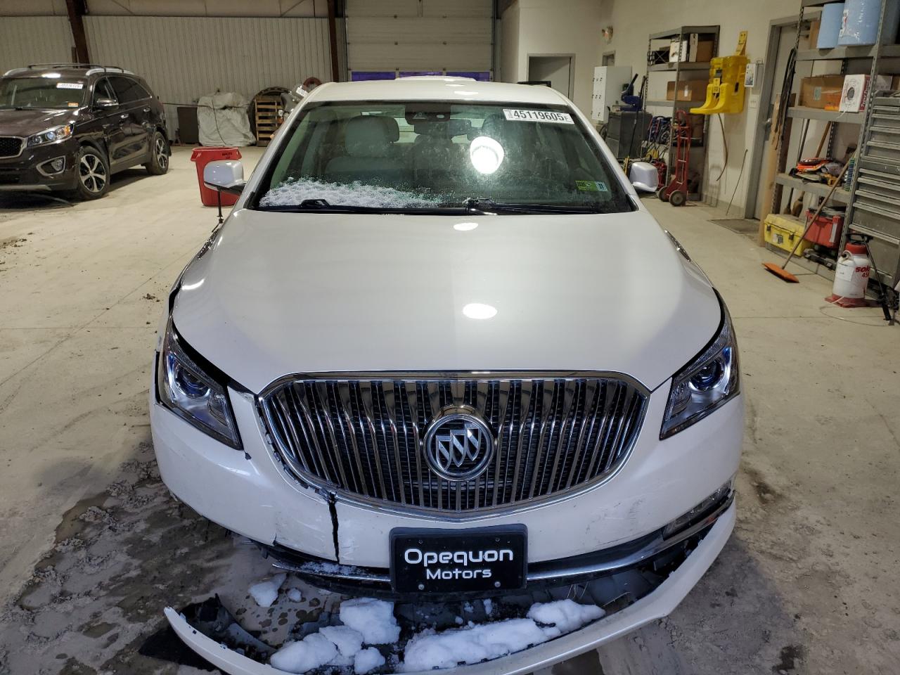 2014 Buick LaCrosse VIN 1G4GF5G33EF263710 Copart auction photo, undercarriage / all over damage thumbnail 5