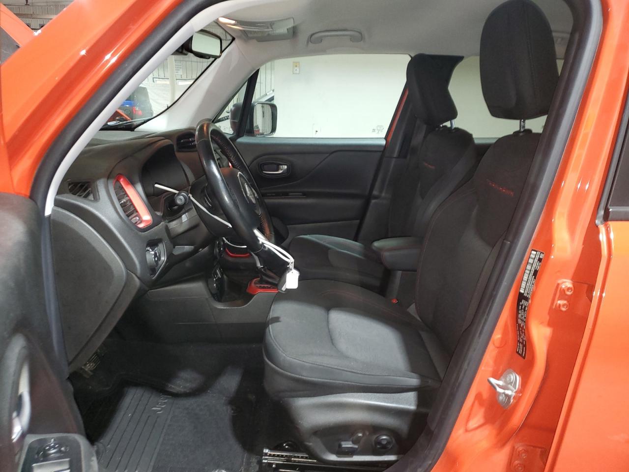 2017 Jeep Renegade VIN ZACCJBCB0HPE45508 Copart auction photo, front end damage thumbnail 7