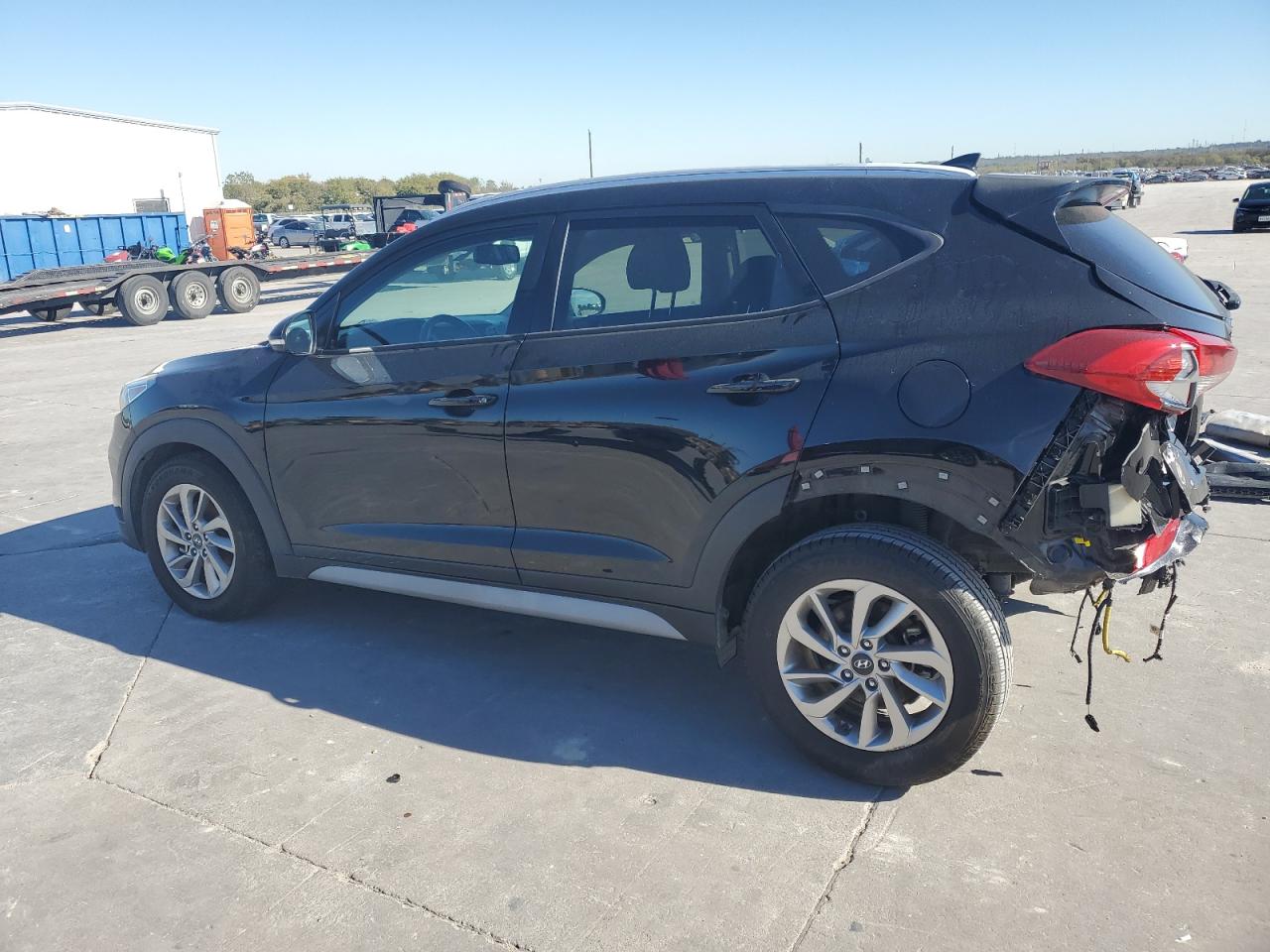 2018 Hyundai Tucson VIN KM8J33A42JU752769 Copart auction photo, rear end / front end damage thumbnail 2