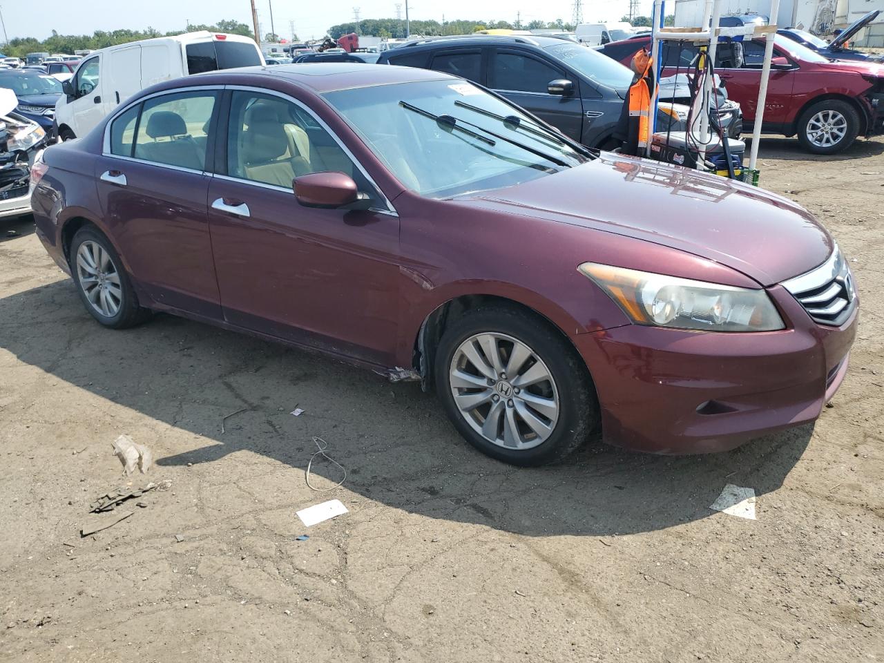 2011 Honda Accord VIN 1HGCP3F81BA028668 Copart auction photo, rear end damage thumbnail 4