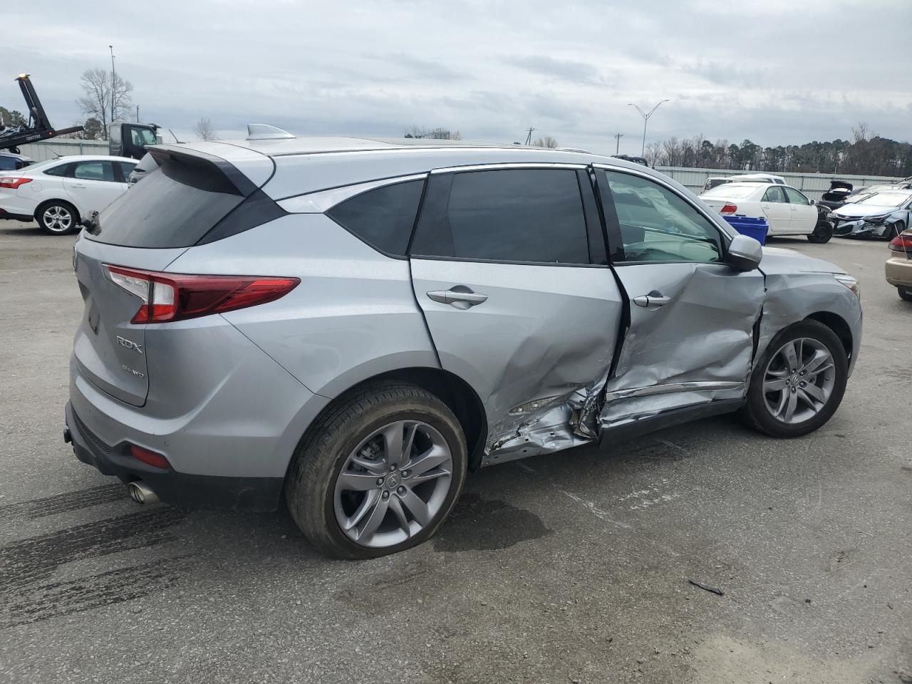 2020 Acura RDX VIN 5J8TC2H73LL021463 Copart auction photo, side damage thumbnail 3