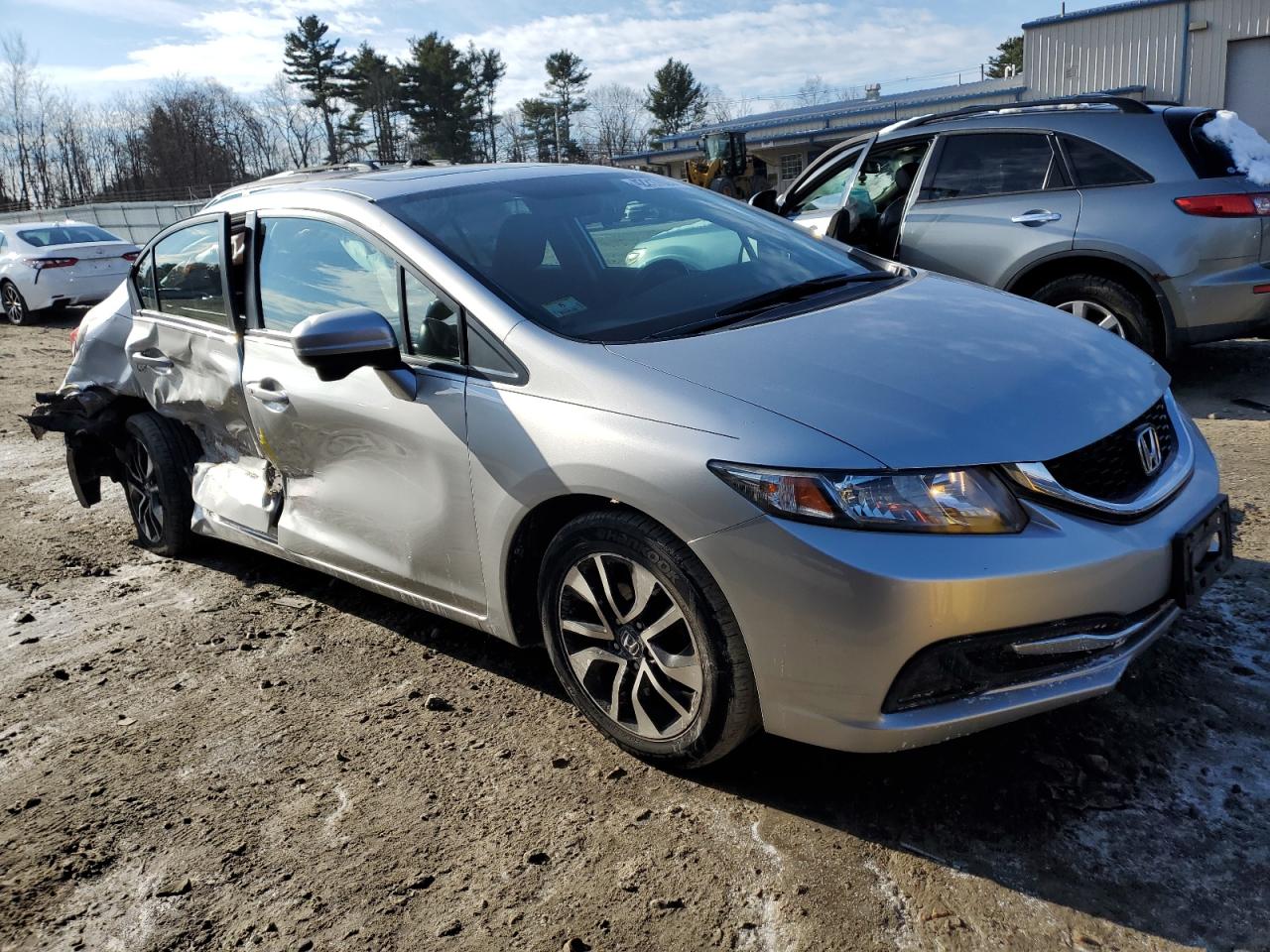 2015 Honda Civic VIN 19XFB2F8XFE201028 Copart auction photo, side damage thumbnail 4