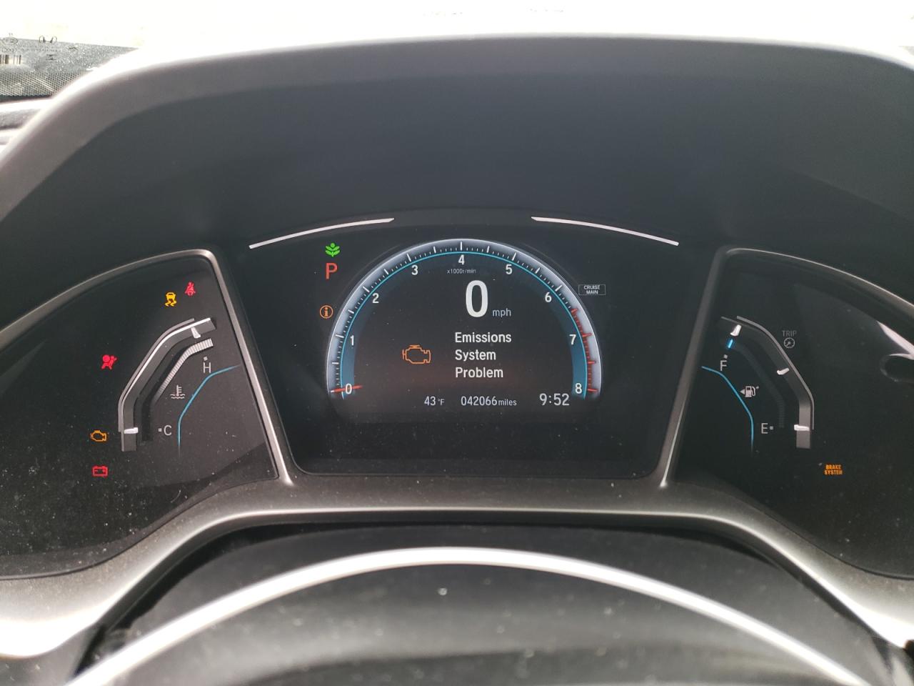 2017 Honda Civic VIN 19XFC1F39HE017939 Copart auction photo, front end damage thumbnail 9