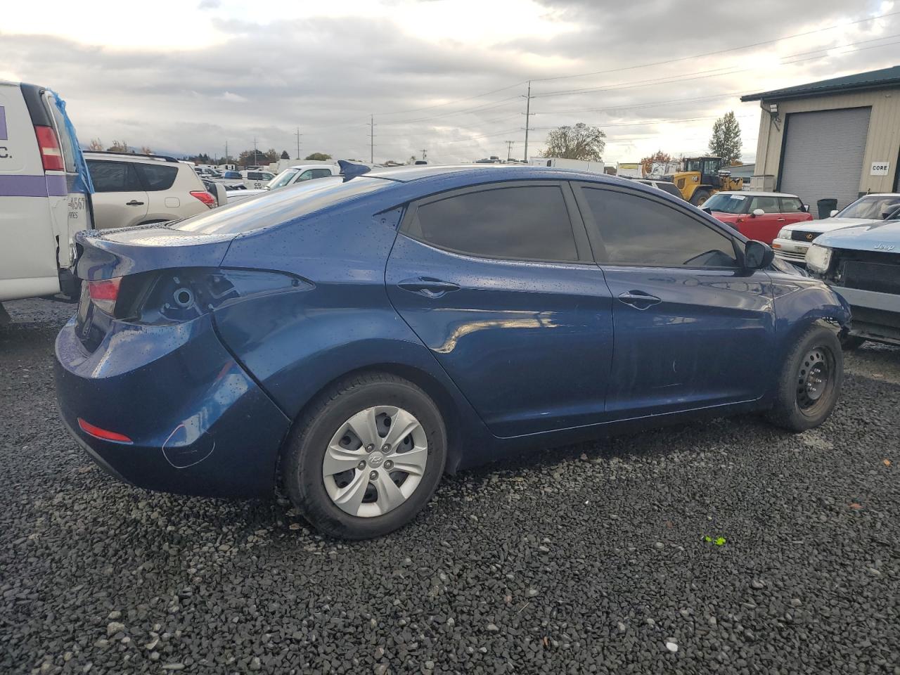 2016 Hyundai Elantra VIN 5NPDH4AE8GH729663 Copart auction photo, front end / rear end damage thumbnail 3