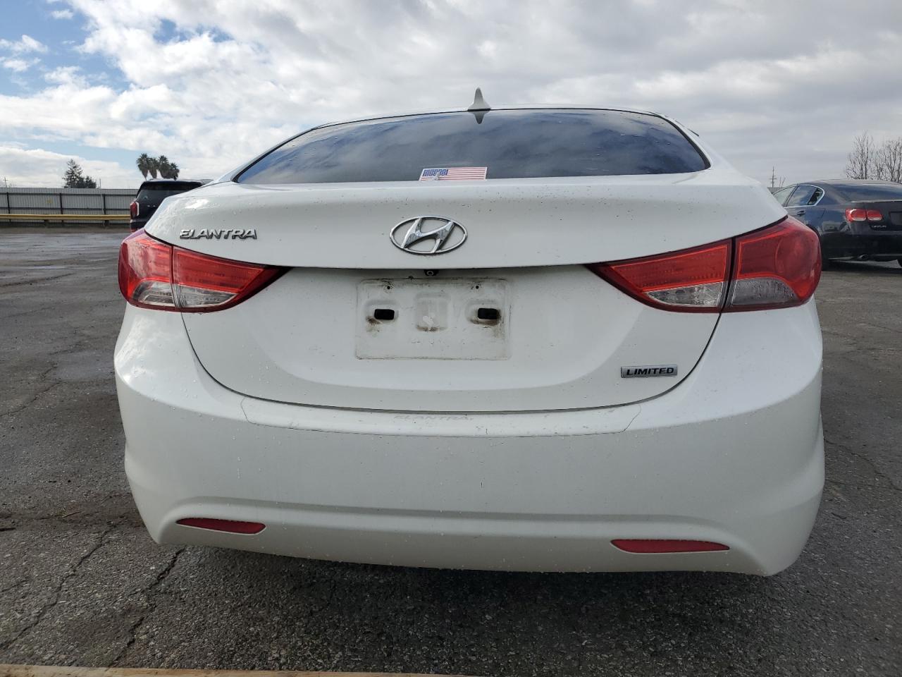 2012 Hyundai Elantra VIN 5NPDH4AE2CH105979 Copart auction photo, all over damage thumbnail 6