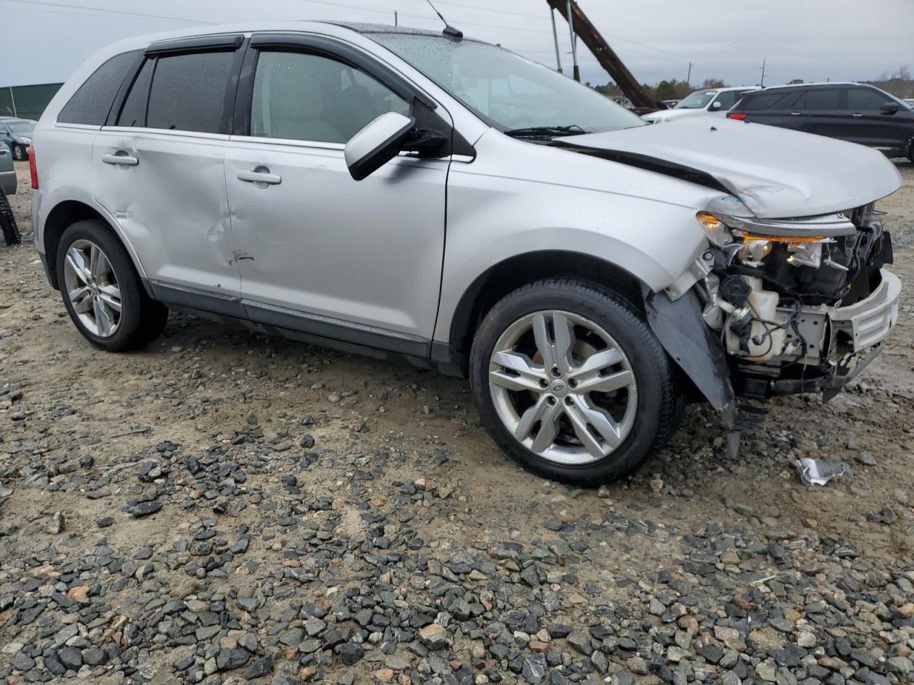 2011 Ford Edge VIN 2FMDK3KC8BBB29170 Copart auction photo, front end / side damage thumbnail 4
