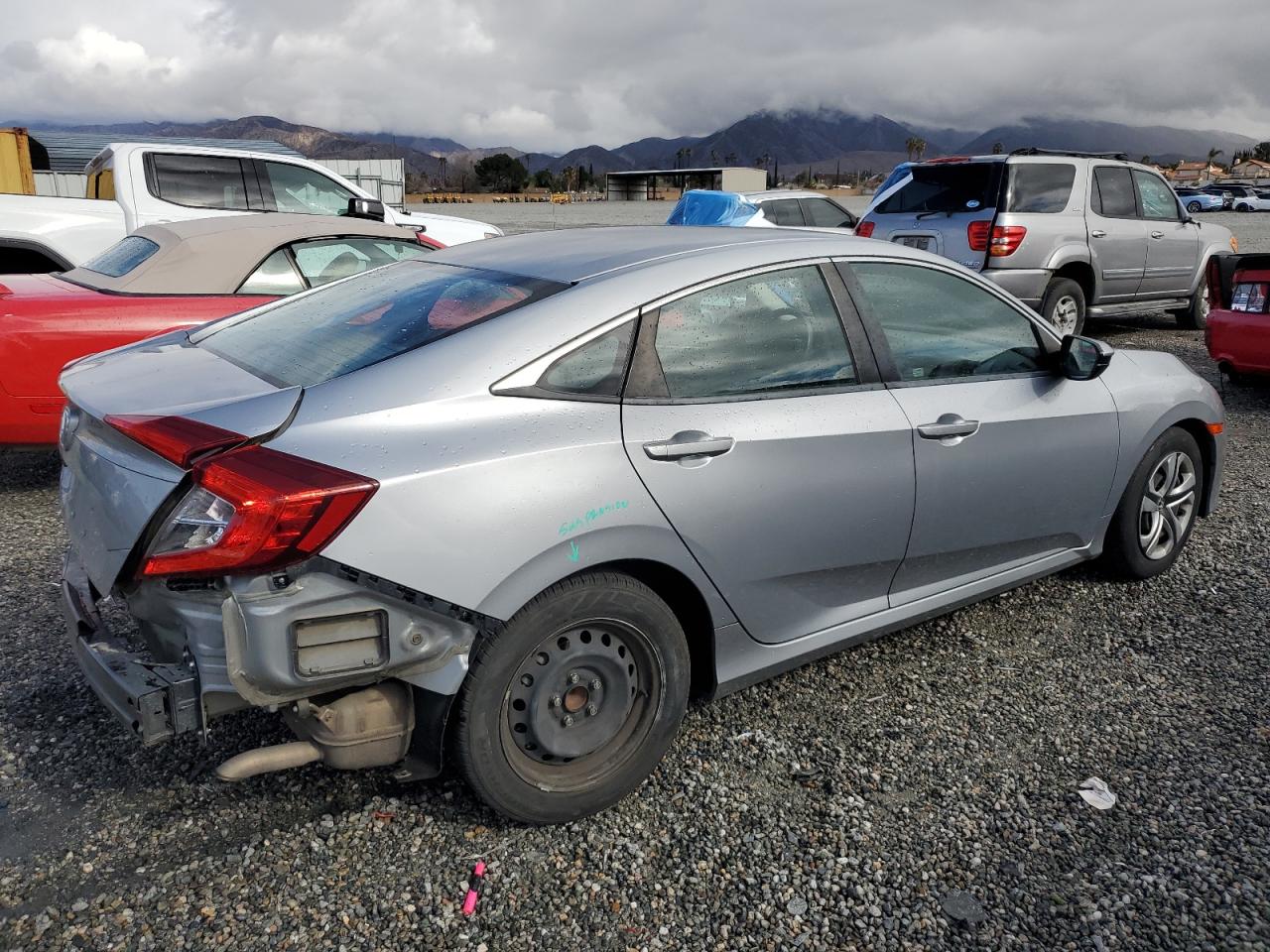 2018 Honda Civic VIN 2HGFC2F54JH590668 Copart auction photo, rear end damage thumbnail 3