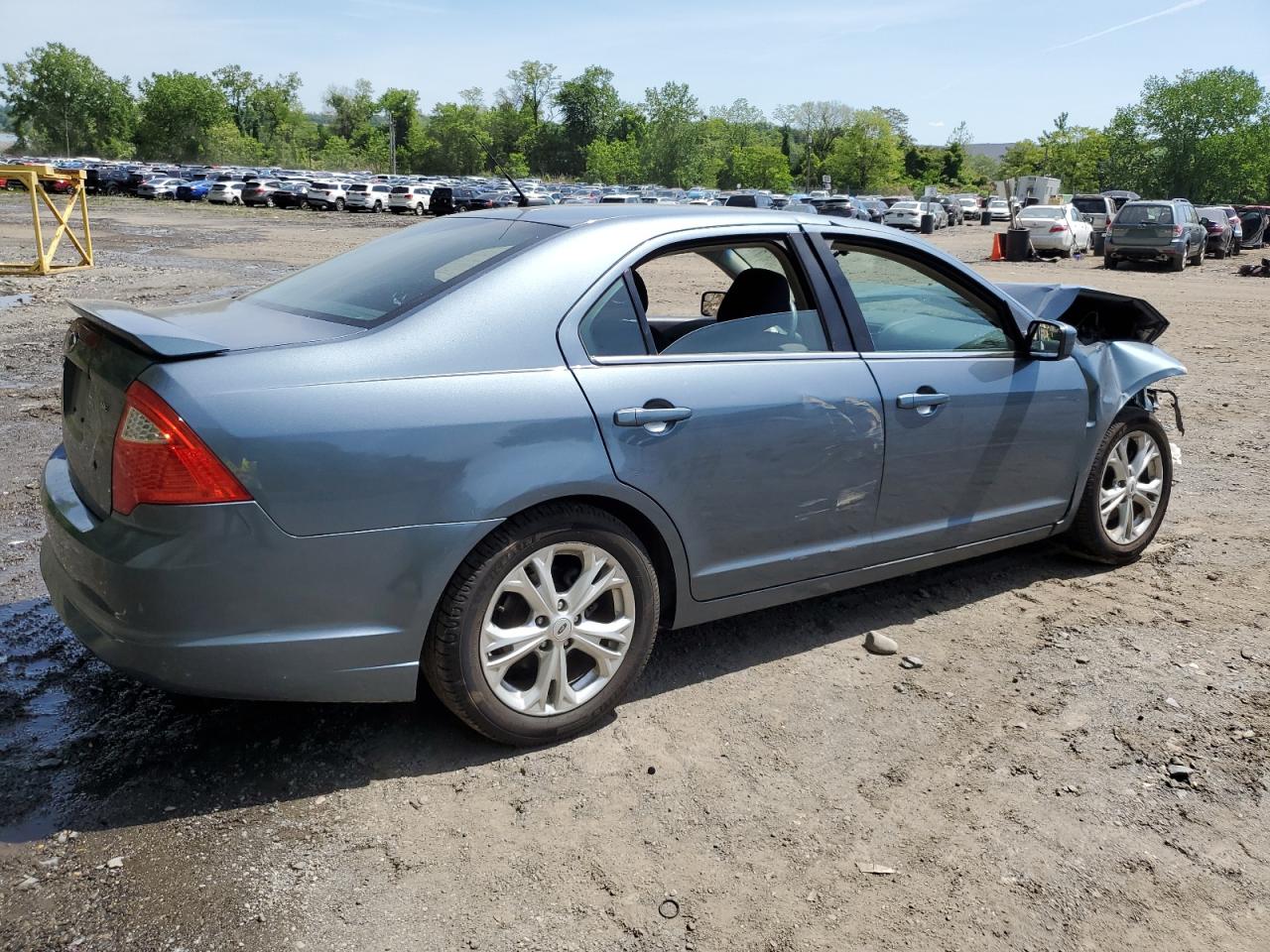 2012 Ford Fusion VIN 3FAHP0HA5CR378238 Copart auction photo, front end / side damage thumbnail 3