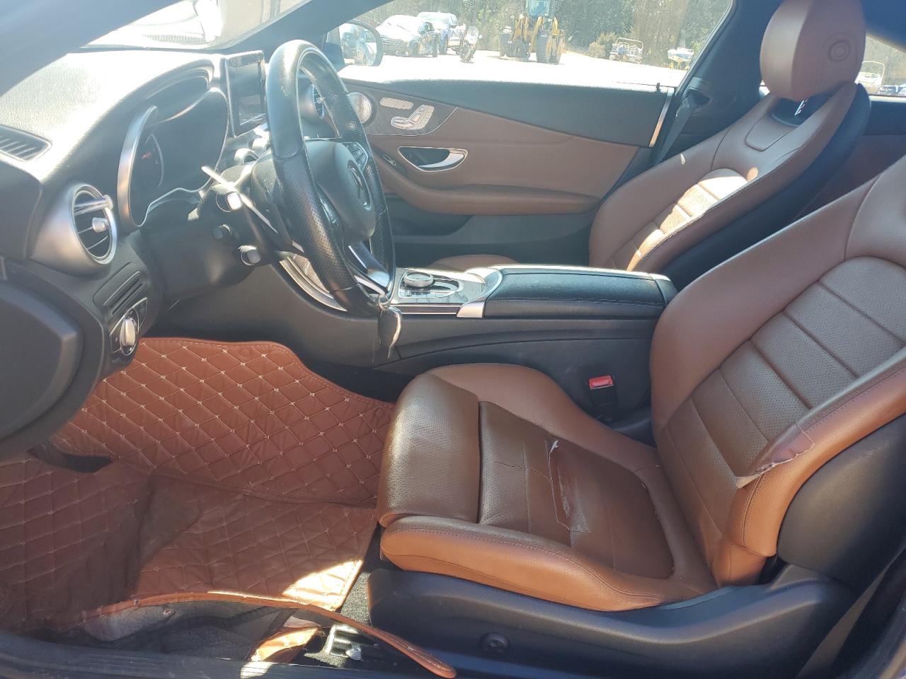 2017 Mercedes-Benz C-klasse VIN WDDWJ4JB4HF337414 Copart auction photo, front end damage thumbnail 7