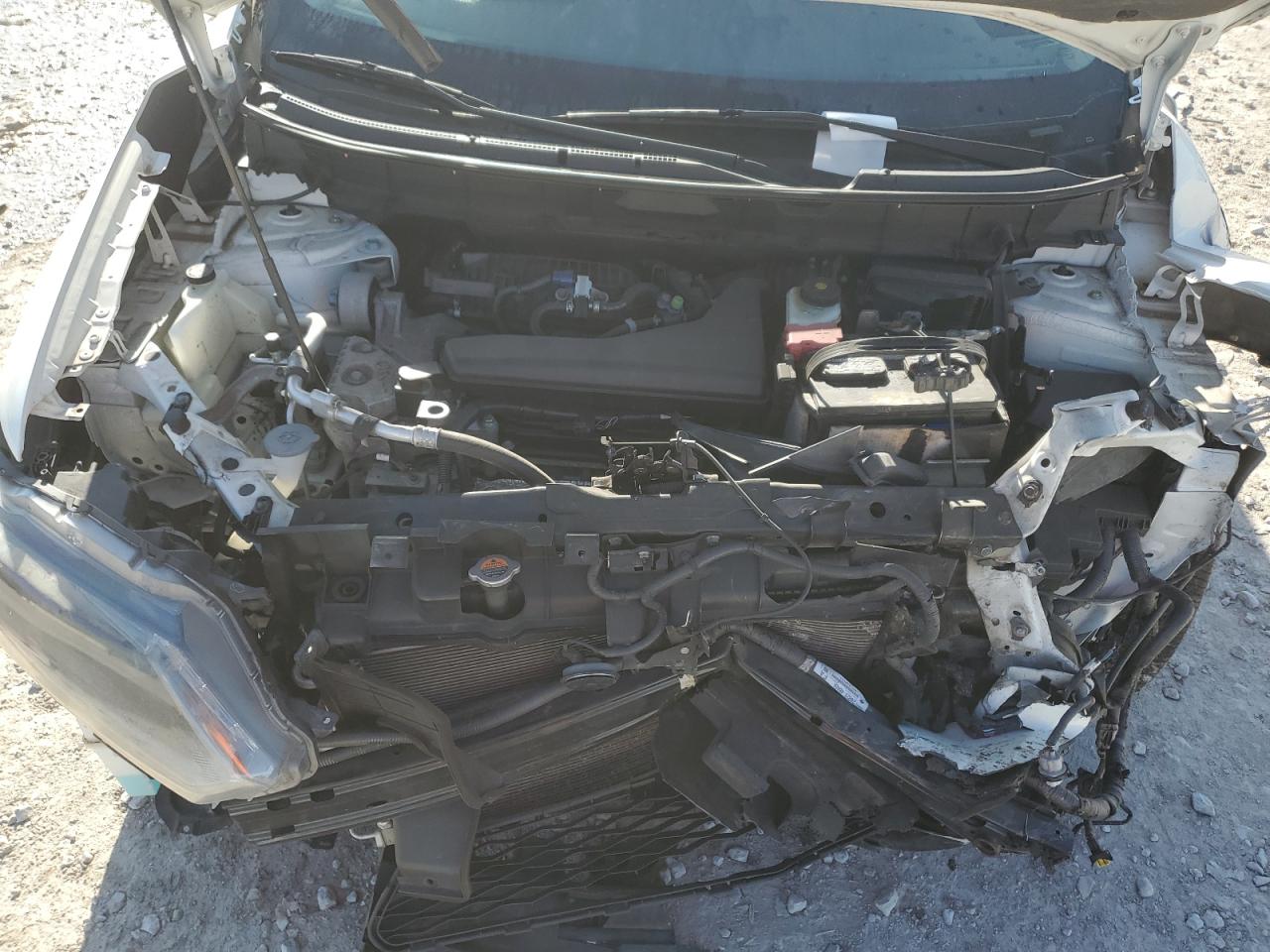 2014 Nissan Rogue VIN 5N1AT2MV9EC790588 Copart auction photo, front end / undercarriage damage thumbnail 13
