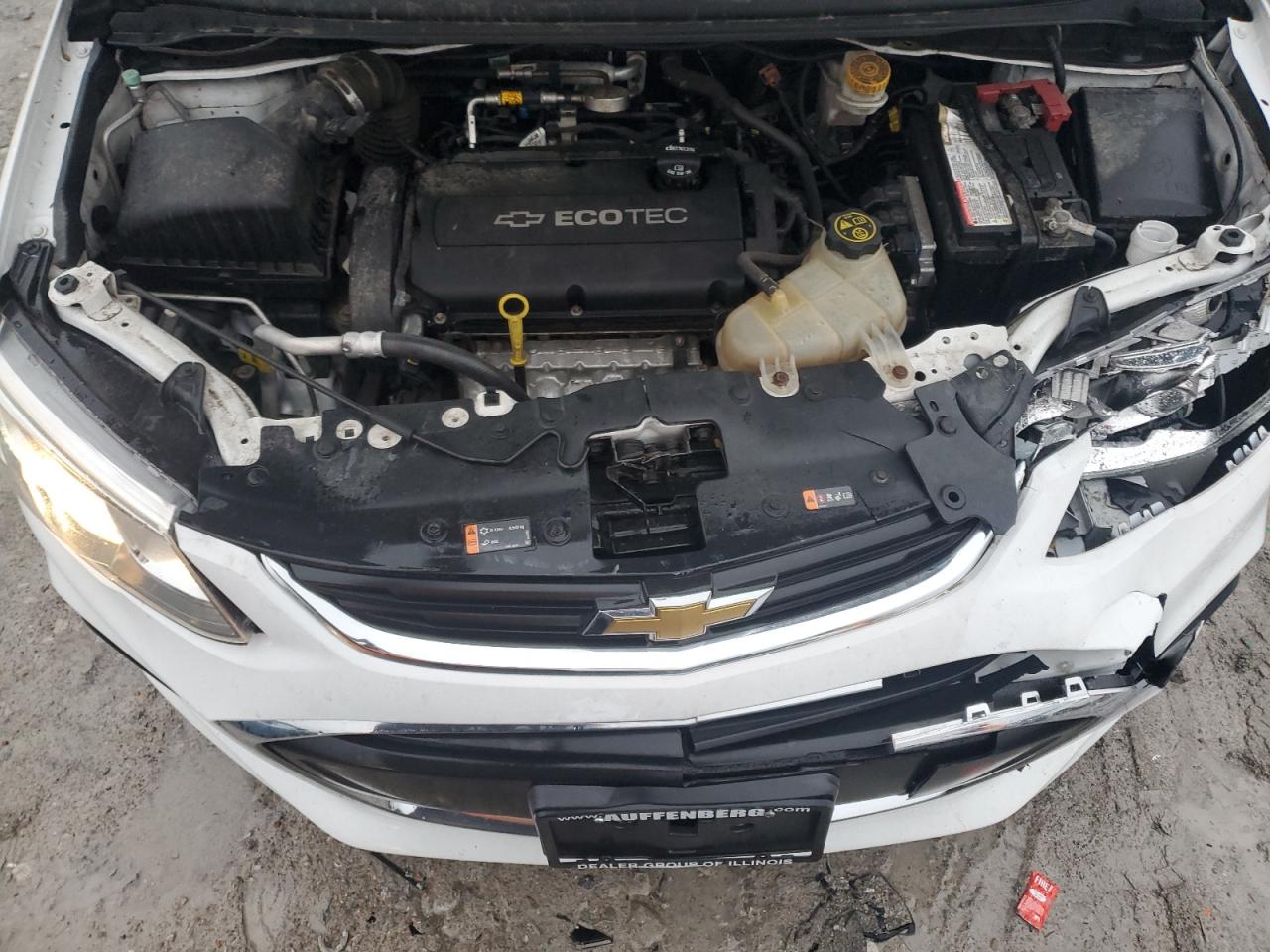2017 Chevrolet Sonic VIN 1G1JG6SH8H4153566 Copart auction photo, front end damage thumbnail 11