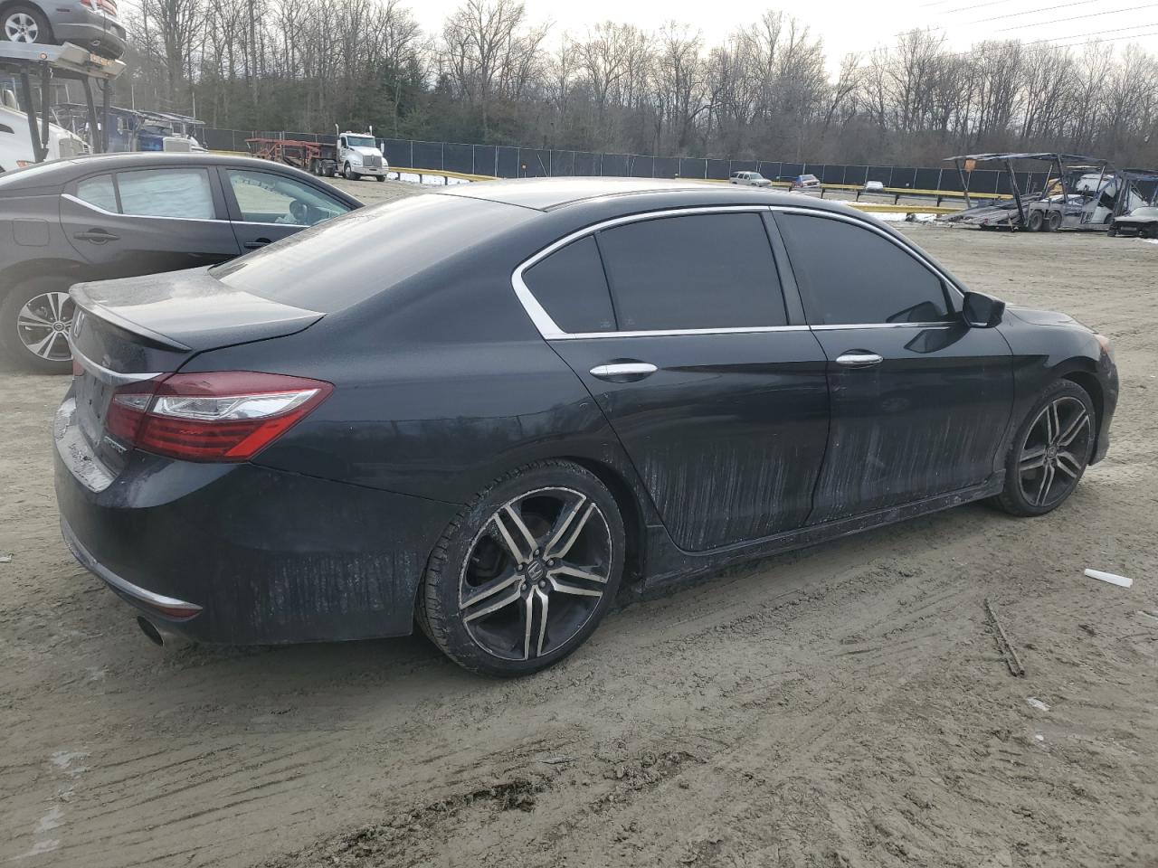 2016 Honda Accord VIN 1HGCR2F57GA121423 Copart auction photo, undercarriage damage thumbnail 3
