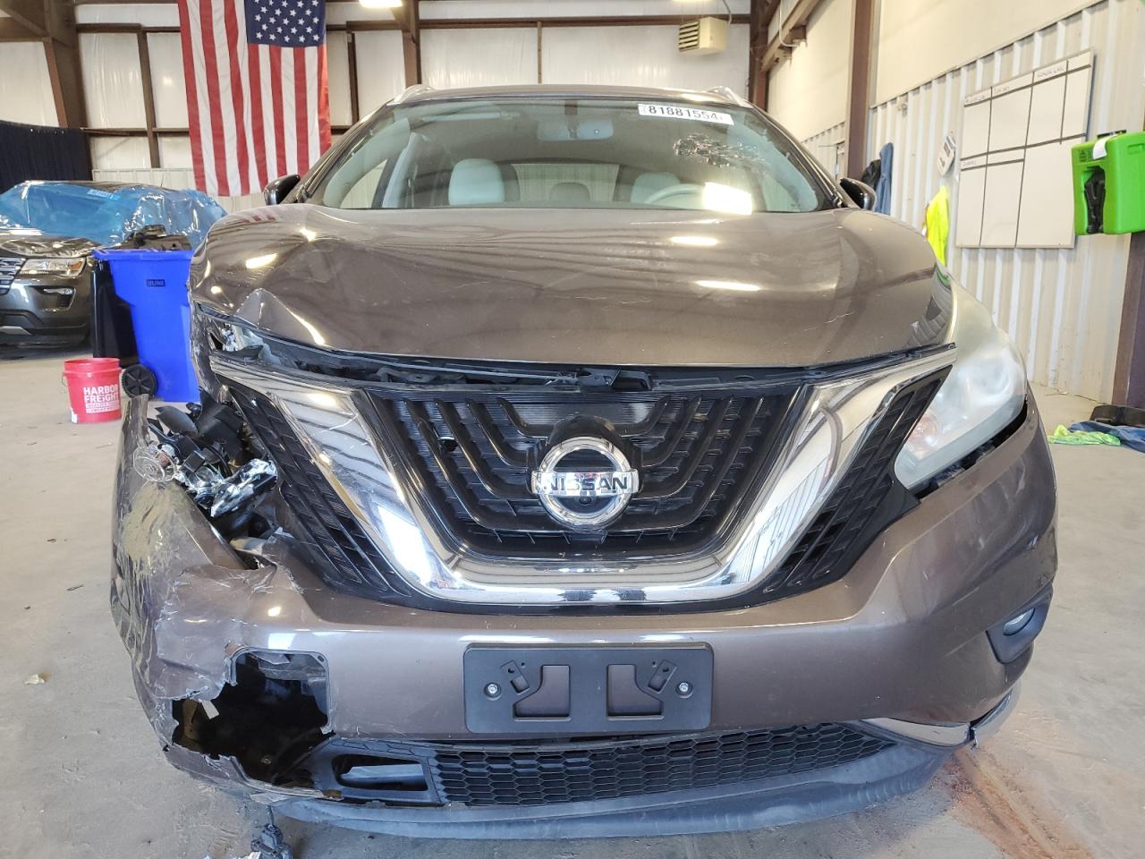 2015 Nissan Murano VIN 5N1AZ2MH0FN285084 Copart auction photo, front end damage thumbnail 5
