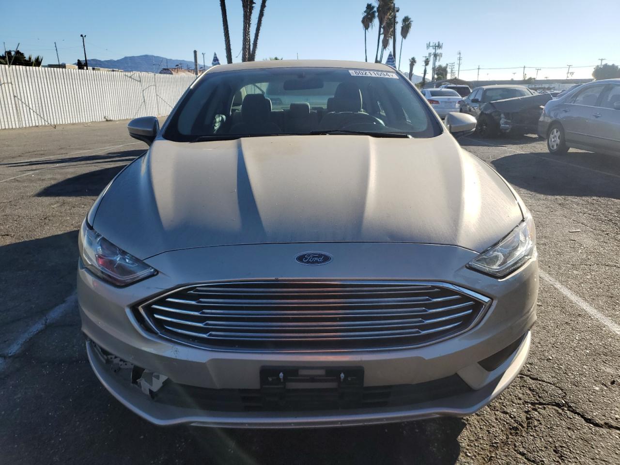 2018 Ford Fusion VIN 3FA6P0UU1JR160253 Copart auction photo, rear end / minor dent/scratches damage thumbnail 5